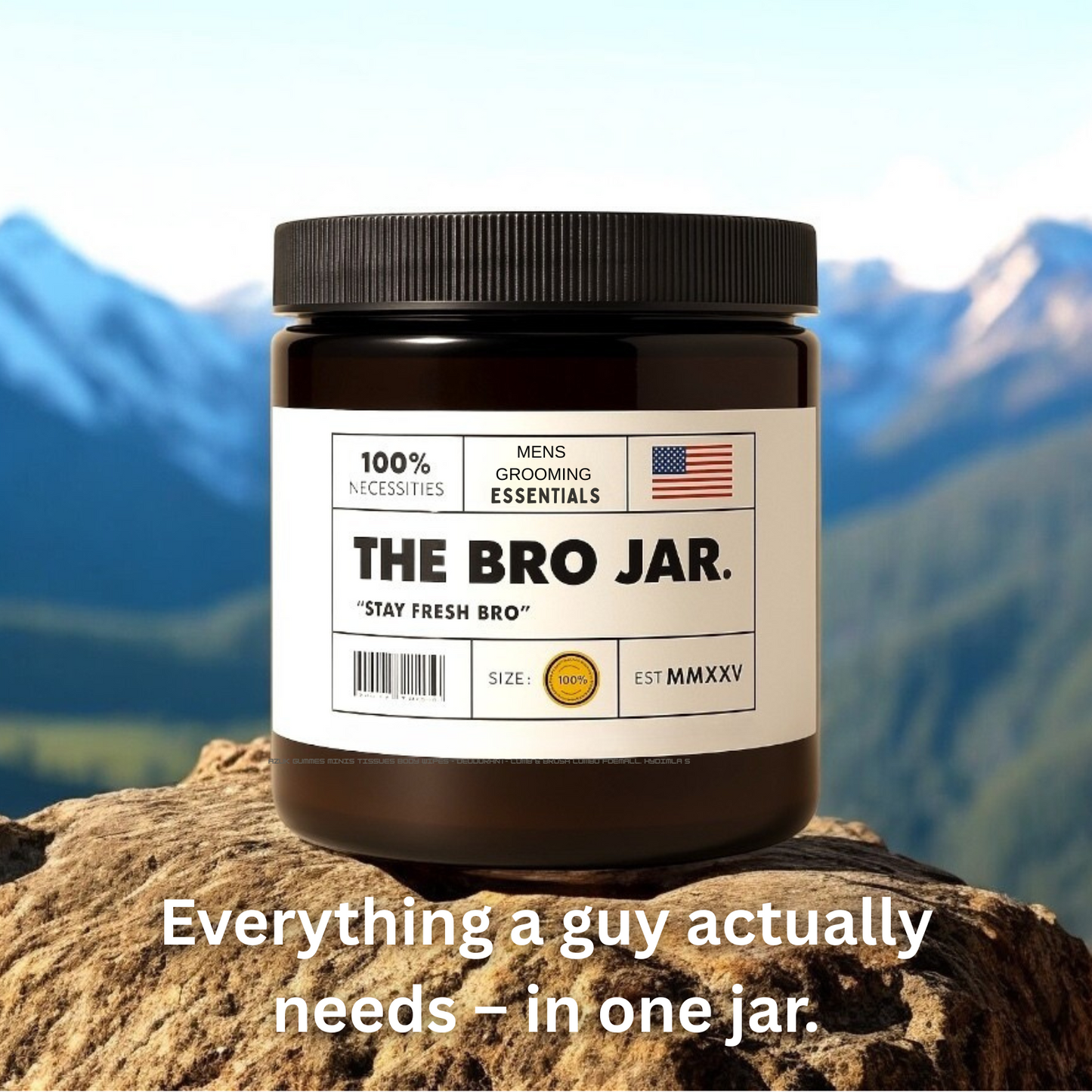 The Bro Jar™: 27-in-1 Men’s Emergency Grooming Kit | Stay Ready Anytime (Free Shipping)